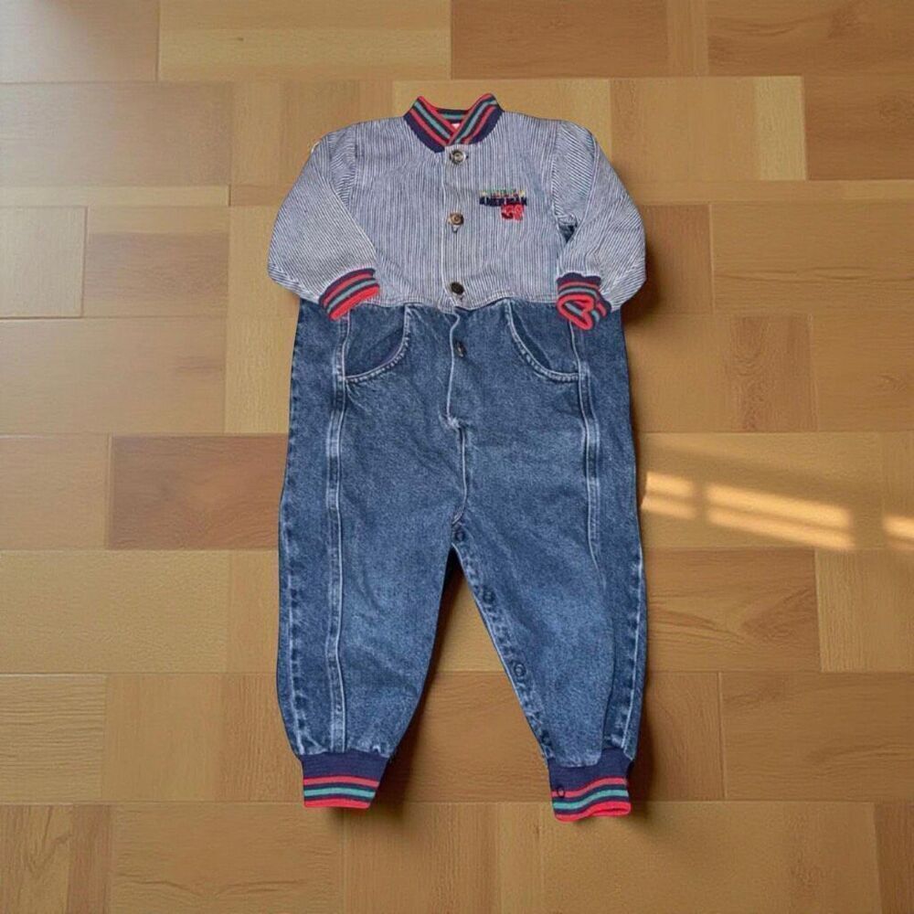 Vintage Mufflings 1 PC Denim All Star Outfit Size 2T